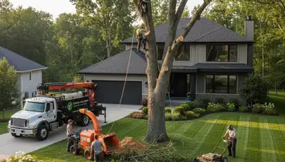 Professional lawn care and tree trimming in Bellevue, NE by Chop Chop Tree experts