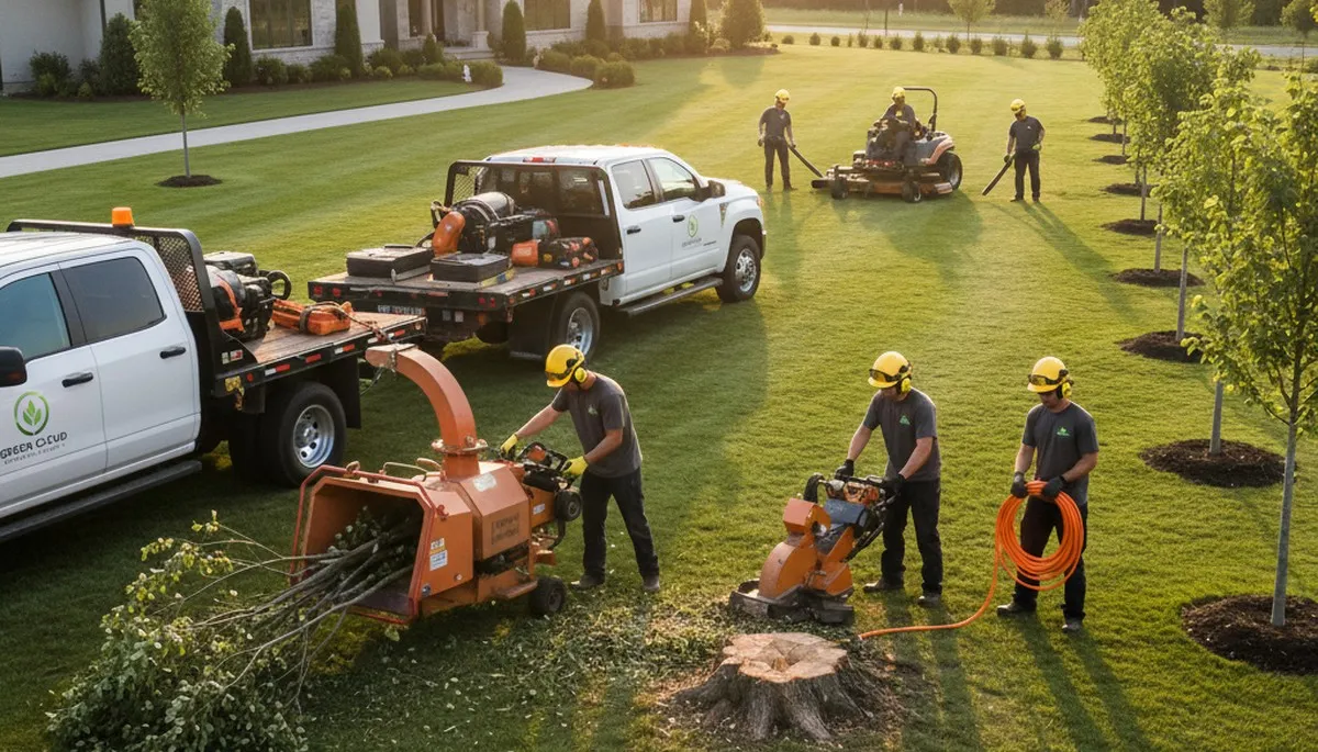 Professional lawn care and tree trimming in Bellevue, NE by Chop Chop Tree experts