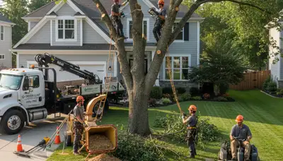 Professional tree removal and lawn care service in Bellevue, NE by Chop Chop Tree experts