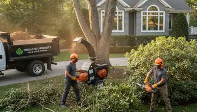 Professional shrub removal service improving yard space in Bellevue, NE