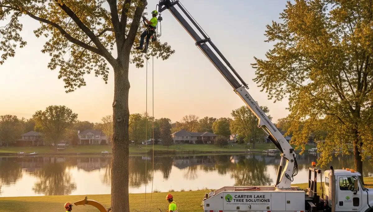 Professional tree removal service in Bellevue, NE by certified arborists at Tree Trimming Bellevue